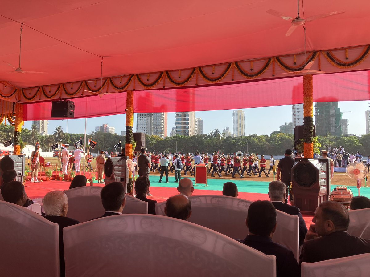 This morning, I attended the Flag Salutation & Ceremonial Parade in celebration of #MaharashtraDay I wish you a day of pride, pleasure, and success. #JaiMaharashtra @IndiainSweden #SwedenIndiaSambandh