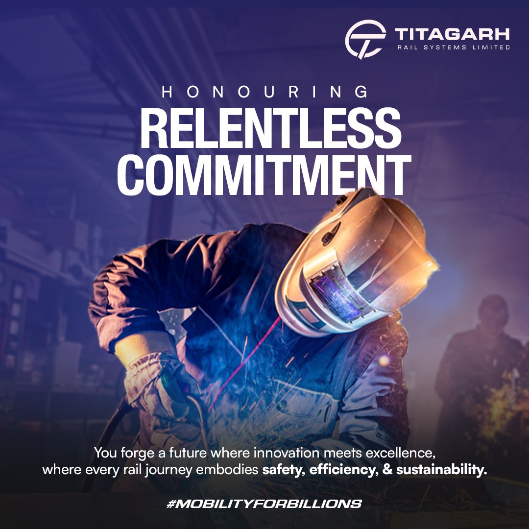 With each technology delivered, our workers at Titagarh embody excellence at every turn. Here's to our workforce, the powerhouse behind our success, and to a brighter, more connected tomorrow!
#titagarhgroup #mobilityforbillions #labourday #viksitbharat #thankyoulabour