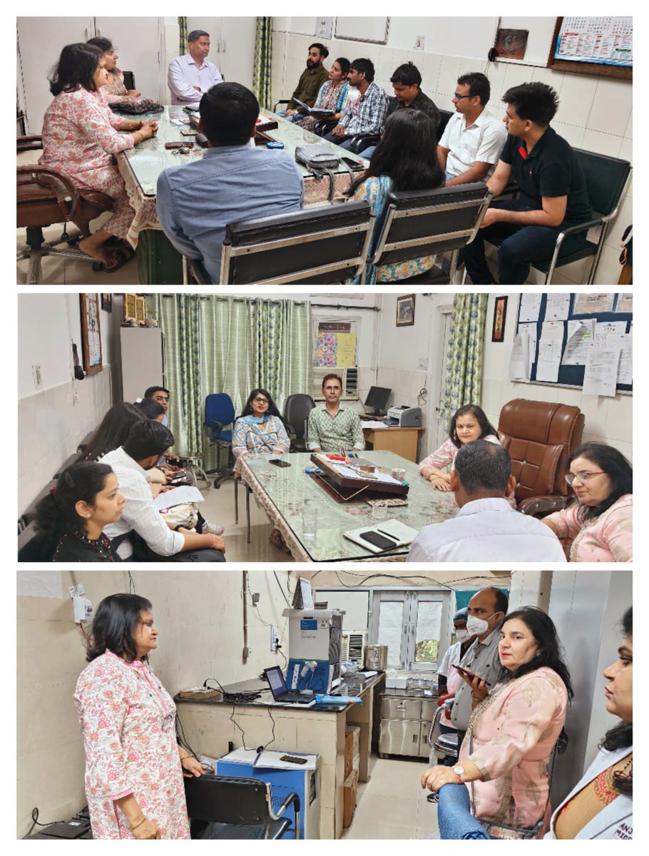 Sr. Professor & Head - DM - Dr.Aparna Parmar,Dy.C.S.(TB) - Dr.Kumari Indu, ASMO Dr.Sonal Dogra, MOTC Dr.Aakashdeep Bansal & Dr.Tarun Ahlawat with other Medical Officers and WHO Consultant - Dr.Sukhwant Singh at Visit of CBNAAT & CDST Laboratory, PGIMER - Rohtak #TBMuktBharat