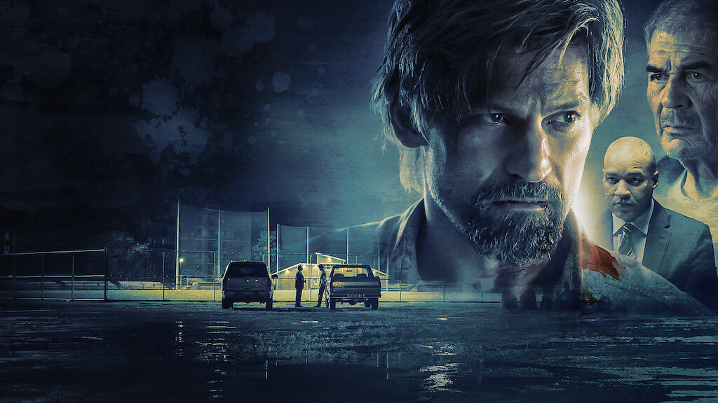 'Small Crimes' (2017), an old-school noir crime drama starring Nicolaj Coster-Waldau.  Noir fans will like this one, as it has all the hallmarks of classic noir:  an opaque plot, a doomed man futilely seeking redemption, and a panoply of amoral characters.  All we're missing is a