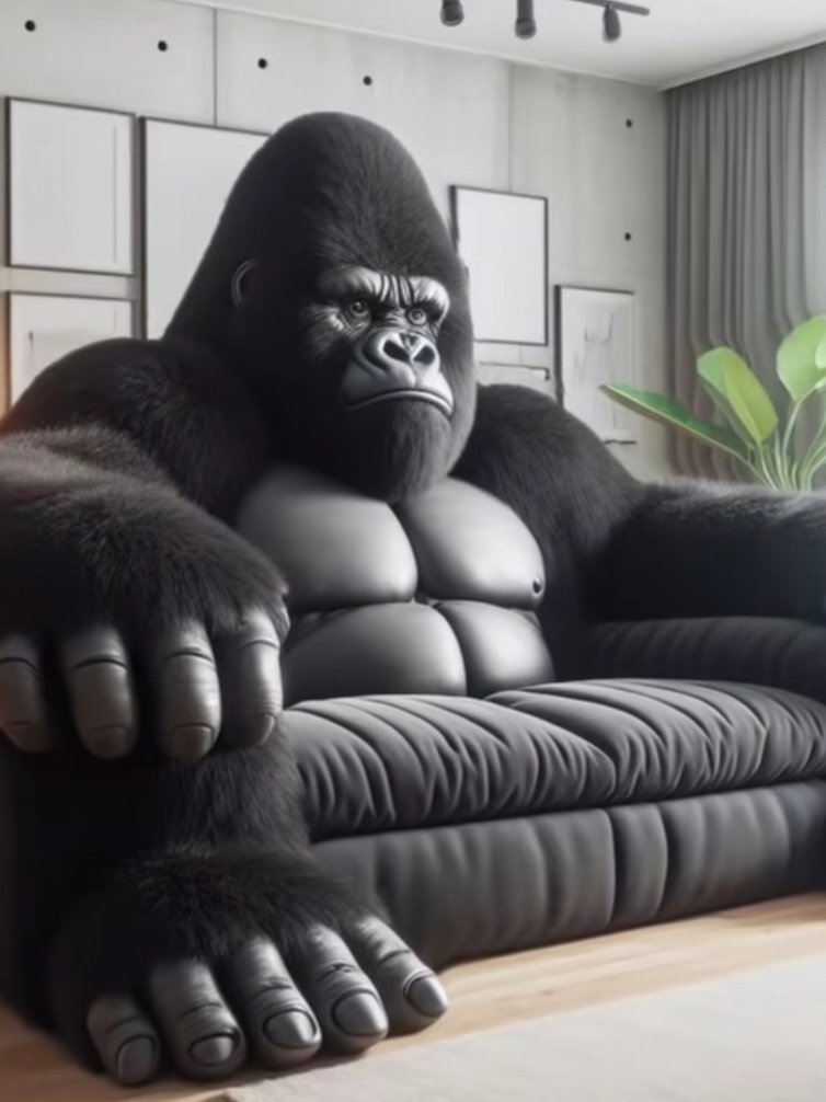 ゴリラソファー🦍 欲しいかも🥺