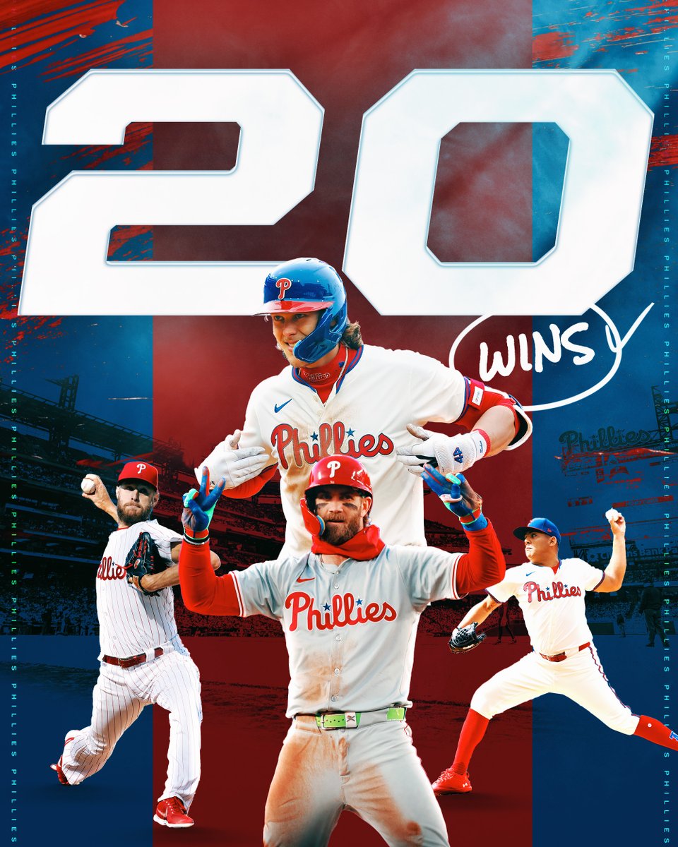 First to 20 wins! Your Philadelphia @Phillies!