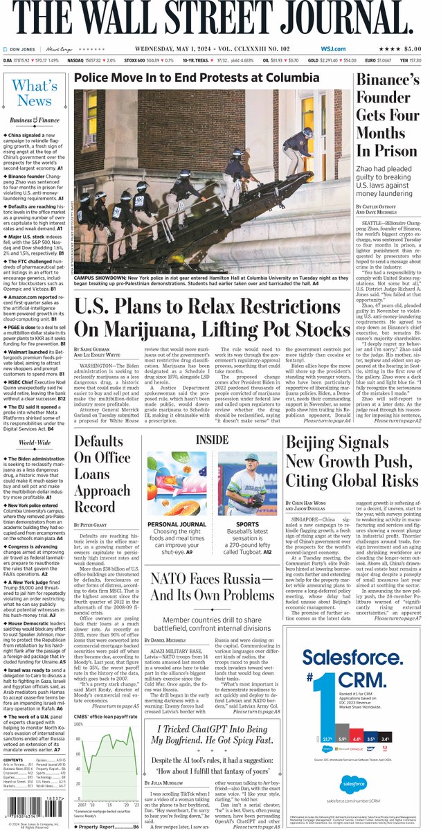 Here is an early look at the front page of The Wall Street Journal on.wsj.com/3JHjo1a