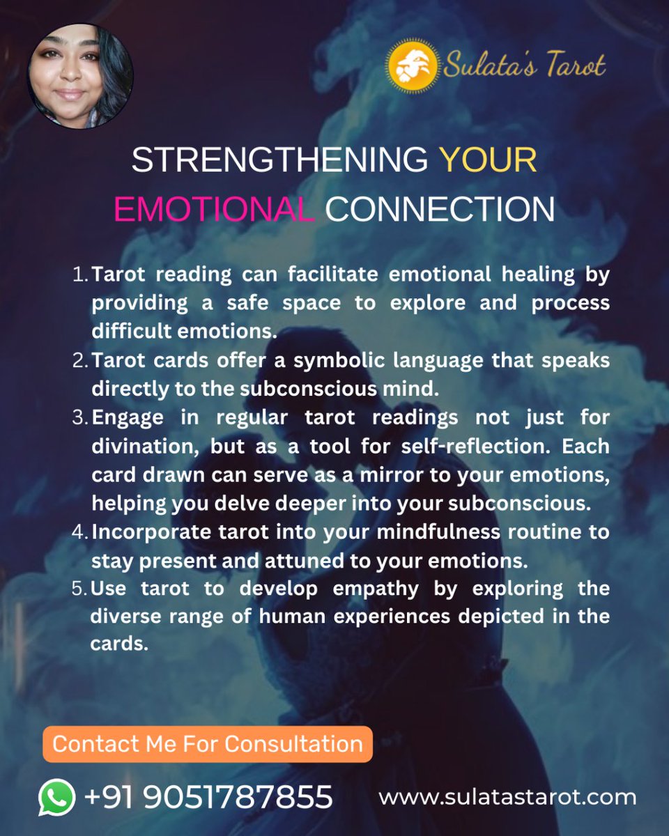 5 Ways to Strengthen Your Emotional Connection

♥️ like the Post
🍀 Follow my page for good luck contents
🔮 Dm for Personal Reading session
#tarotreading #selfreflection  #personalreading #relationship #growth #tarotreels #divineconnection #generalreading #love #truelove