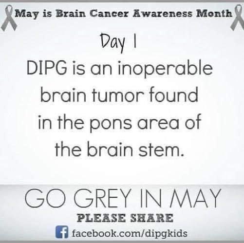 May is Brain Cancer Awareness Month. 
Did you know: Kentucky is 4th in the nation for brain tumors. 

#gograyinmay #braincancerawarenessmonth #dipg #childhoodcancer #childloss #davidsadventure #makeeverydaythebestdayever #whataboutkids #tough2gether #kpcrtf