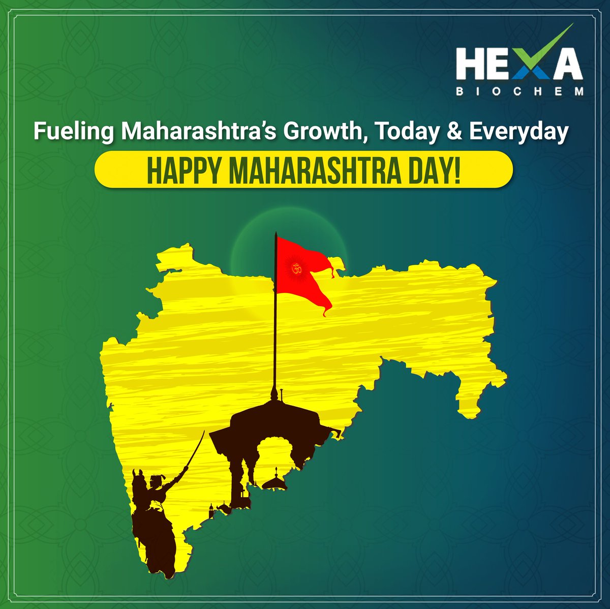 Happy Maharashtra Day from Hexa! 

Celebrating the spirit of innovation, progress, and prosperity in the land of diversity. 🎉🌟 

#MaharashtraDay #HexaChemicals #CelebrateProgress