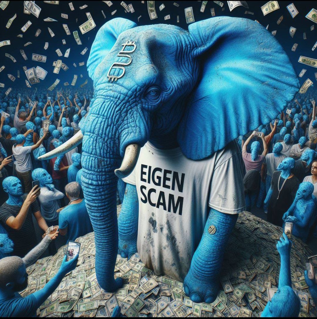 The biggest scam in crypto history was done by Eigenlayer.
.
.
.
#EIGENSCAM