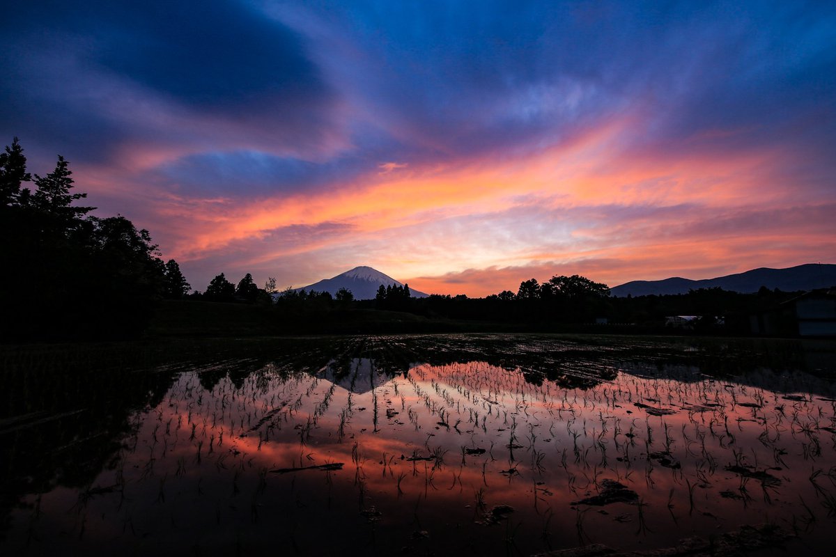 #ゴールデンウィークSNS展覧会2024 ８年前の今日（2016年5月1日）の夕方 どん曇りだった西の空が突然裂けて燃え上がった日