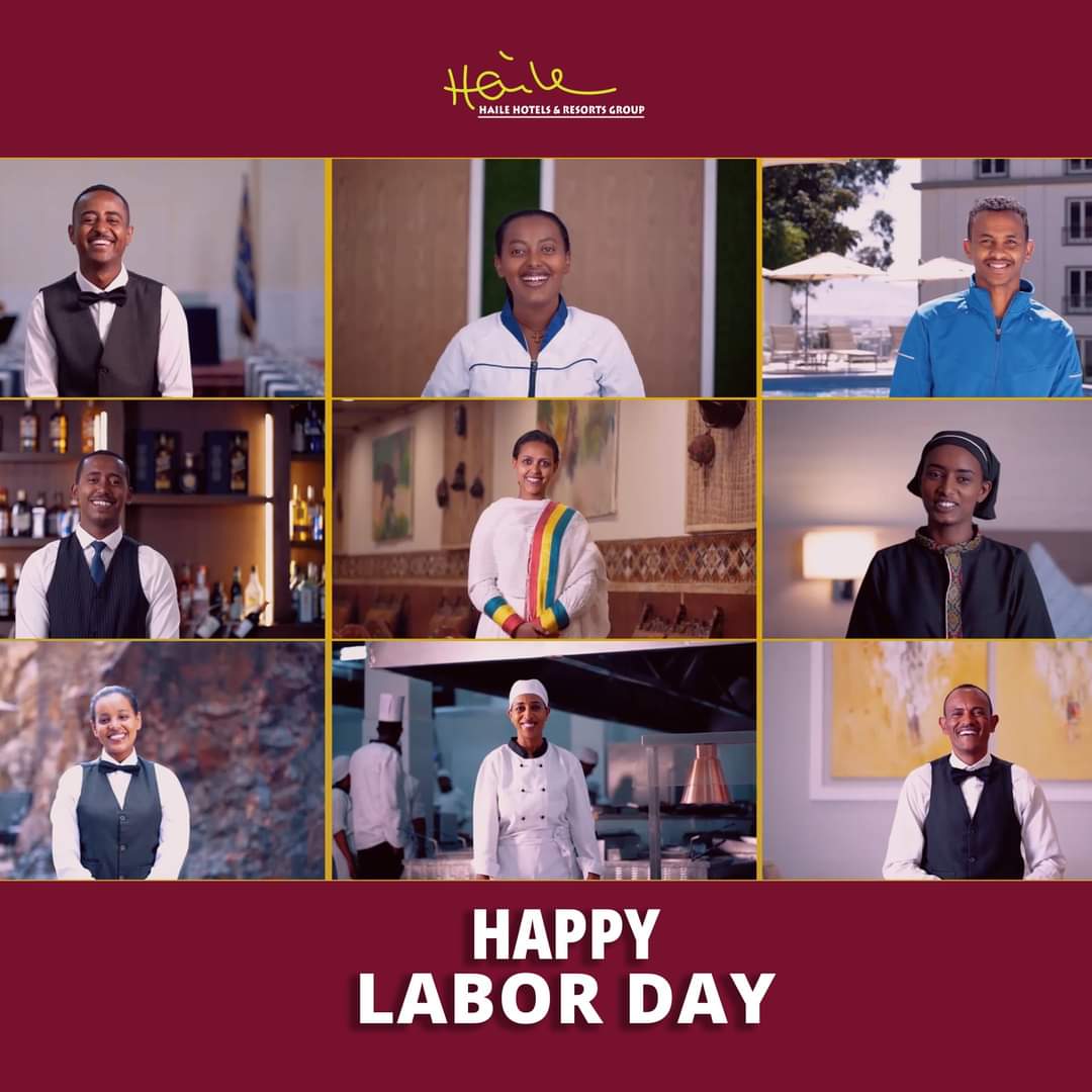 Wishing our dedicated associates a 𝐇𝐚𝐩𝐩𝐲 𝐋𝐚𝐛𝐨𝐫 𝐃𝐚𝐲! #laborday #hailehotelsandresorts #Ethiopia