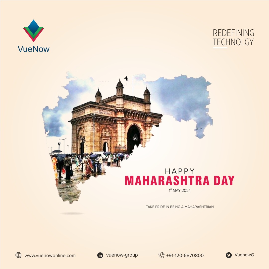 Let us together celebrate Maharashtra Day. Maharashtra is the land of dreams, a tapestry of culture & a legacy of legends! 

#MaharashtraDay #landofdreams #vuenowgroup #vuenowinfotech #DataCenterExcellence