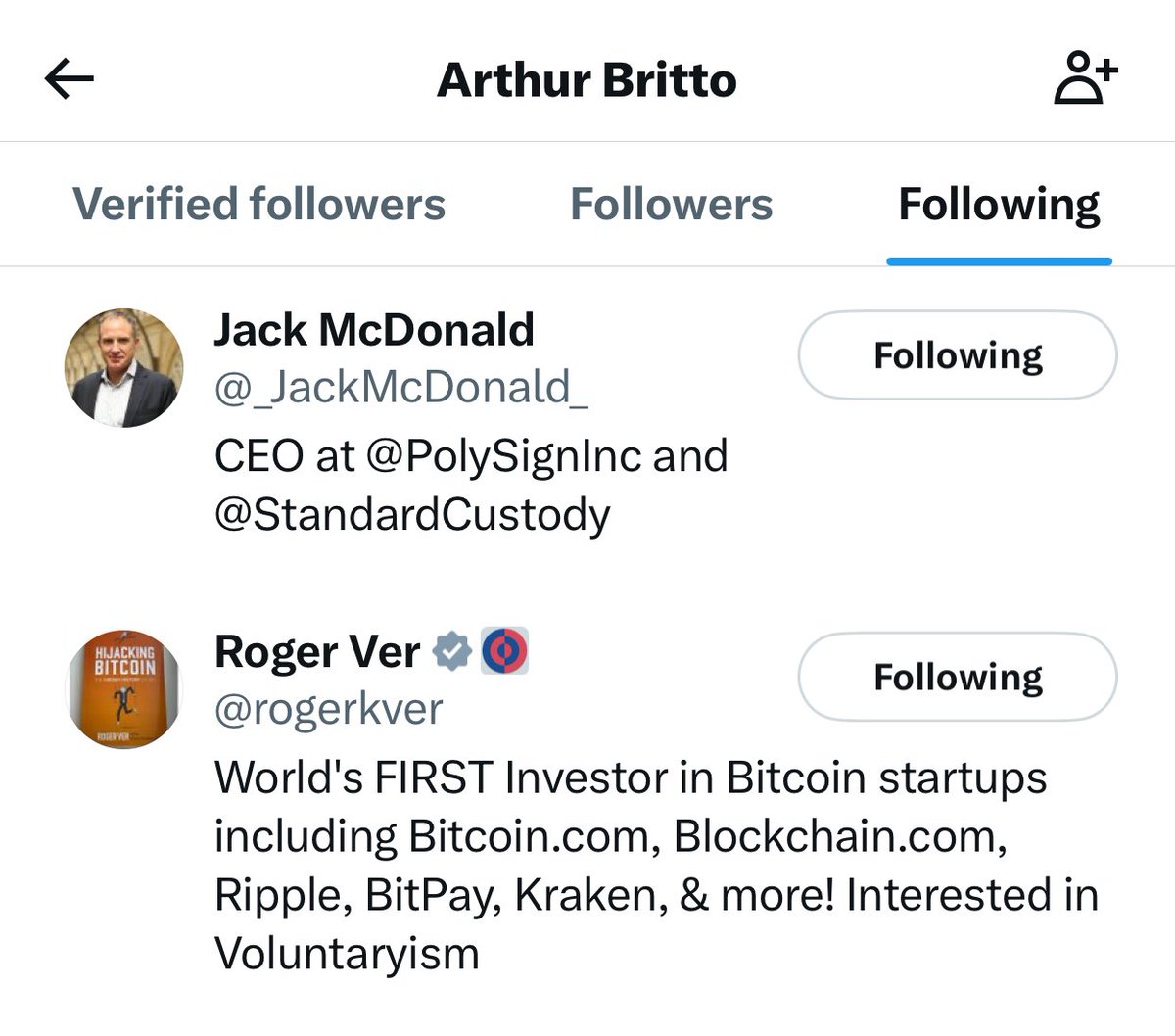 @JoelKatz 1 of the only 2 People that Arthur follows on here, must be for good reason!