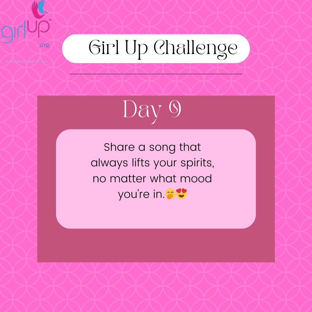 Music lovers, this is for you.

What is that song that lifts your spirits, makes you laugh, dance or smileee?

Tell us, tell us.

This was for Day 9 and we'd be happy to hear from you.

#challenge