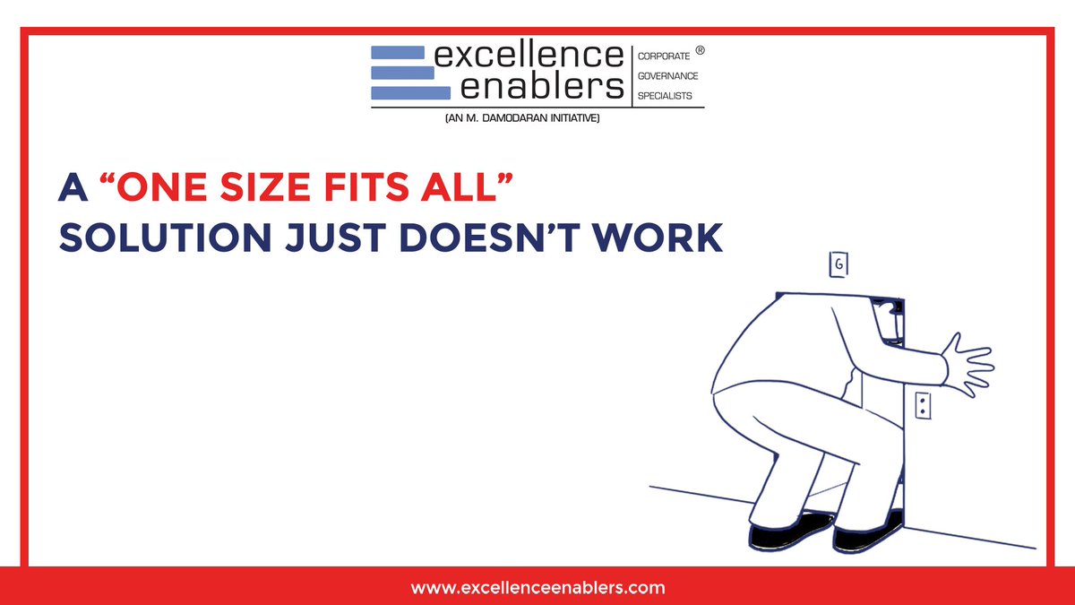 We respect your needs. We do not come to you with the preposition: “we have a solution, please adjust your problem to fit our solution”                                                                  Contact us for your #Board's training needs at d.garg@excellenceenablers.in