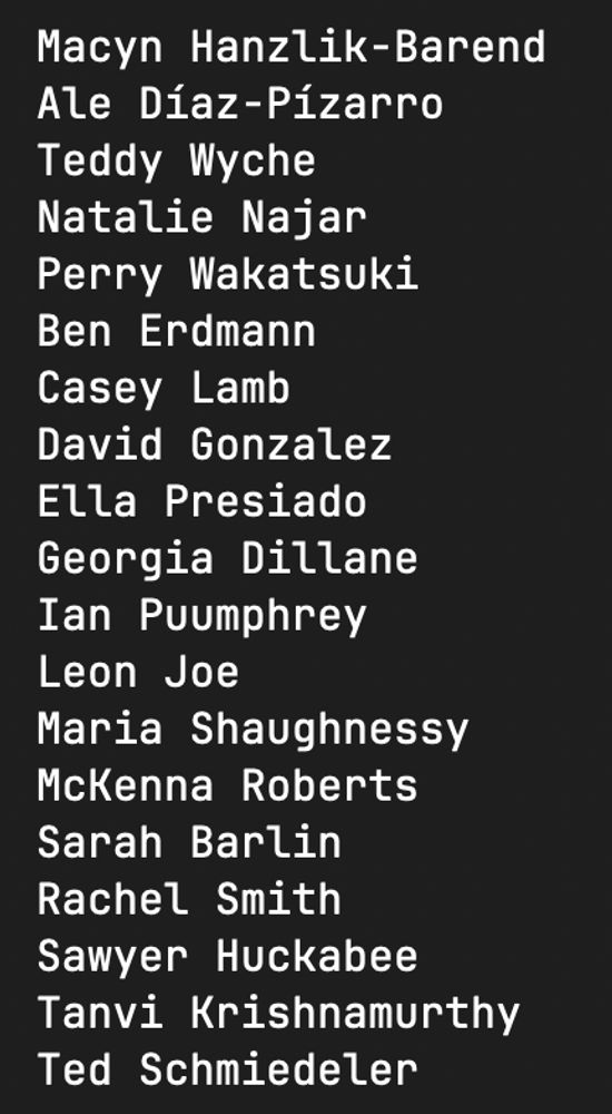 Names of the WKCR journalists tonight. Donate to their cause: givenow.columbia.edu/?_sa=07483&_sd…