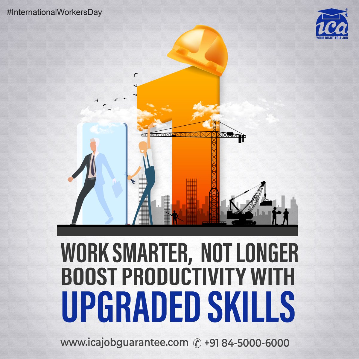 Upgrade your skills this International Workers' Day for smarter, more efficient work! 
.
.
.
#ICAEduSkills #IAmJobReady #LearnWithICA #ICAJobGuaranteeCourse #JobReadyCourses #mayday #labourday #internationalworkersday #hardwork #smartwork #1stmay #skillsmatter