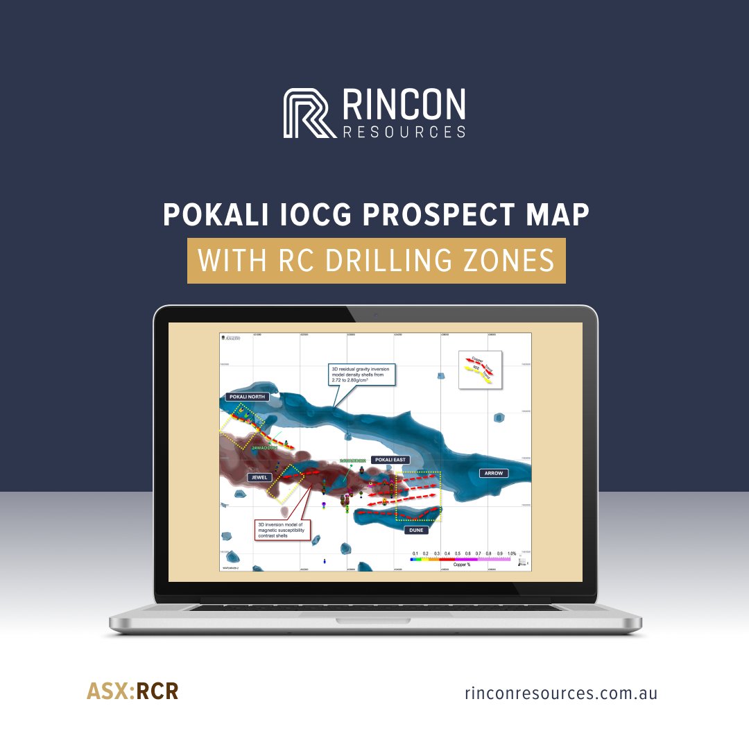 Our 2,000m RC drilling program will explore IOCG copper-gold mineralisation across four areas—Pokali East, Dune, Pokali North, and Jewel—with completion expected in two weeks and assay results due in June. 🗓️

$RCR #ASX #ASXNews #Investing #Drilling #IOCG #Copper #RareEarths