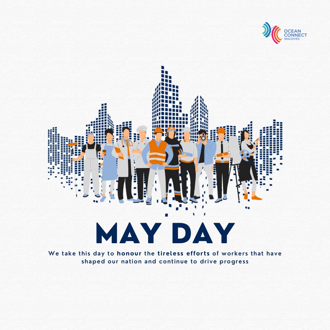 oceanconnectmv's tweet photo. To all the deserving workers of the Nation! 
Happy Labour Day 2024

#ocm
#digitaleconomy https://t.co/QV7O9xacAZ