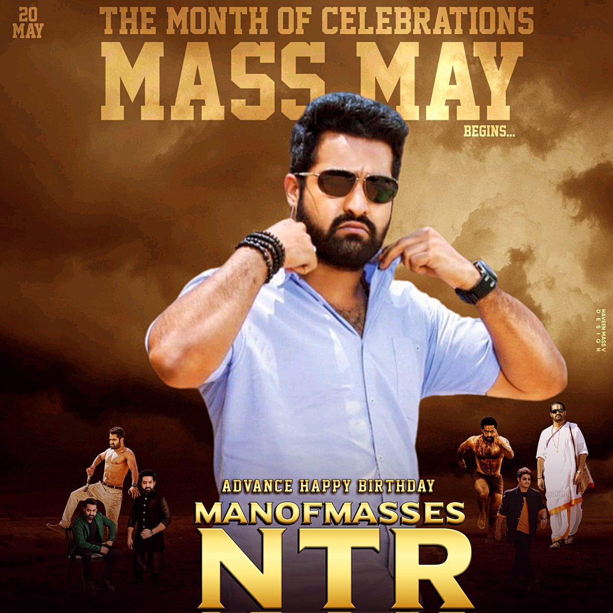 Man Of Masses @tarak9999's Birthday Month Arrived 🐯 THE MASS MAY ❤️‍🔥 Let's Begin The Birthday Celebrations Of The Biggest MASS HERO Ever ! #ManOfMassesNTR #JrNTR #NTRBirthdayMonth Design:@NtrVattepu @NTRFanTrends @NelloreNTRfc @NTR2NTRFans @massgod_ntr_fc @NTRFans_EG