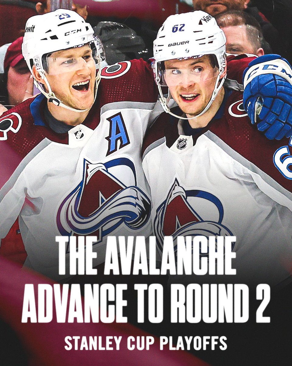 ADVANCING AVS 📈

Colorado takes care of Winnipeg in Game 5 to move on to the second round 🏔️