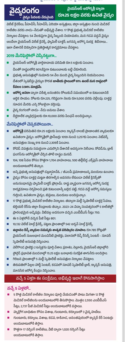 If You Observe #YSRCPNavaratnaluPlus Manifesto Progress Card of 2019-24 Is Also Included Along With New Promises. That is The Mark of @ysjagan Anna Perfect Way To Maintain Transparency. This Builds The Credibility. Where As, 40+Years Experienced And Labelled Visionary…