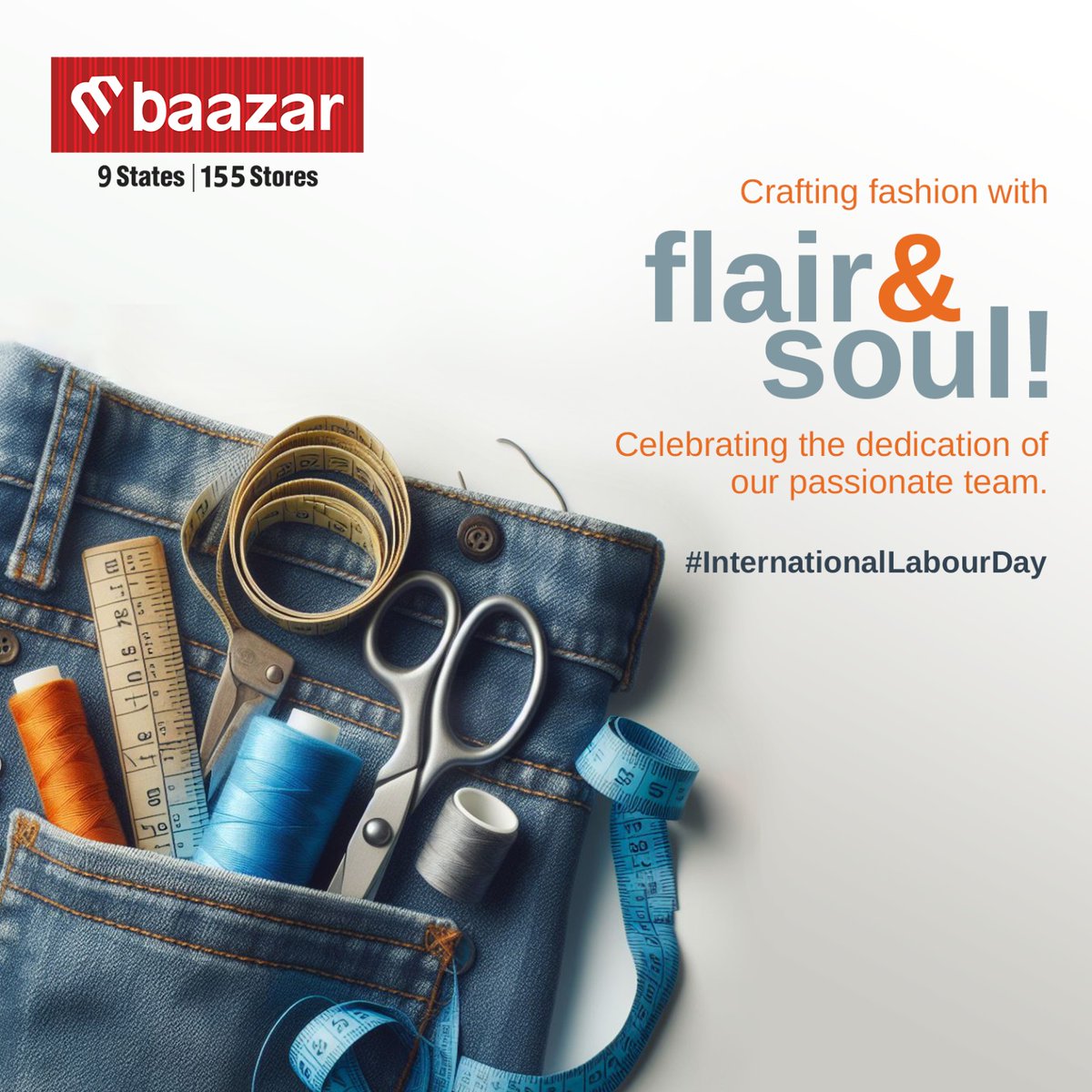 Salute to the ones who pour their hearts into their labour, creating magic with every effort. Join us this Labour Day as we celebrate the dedication and flair of our incredible team! #mbaazar #thefashionstore #shoppingatmbaazar #comfortableclothing #fashionista #labourday