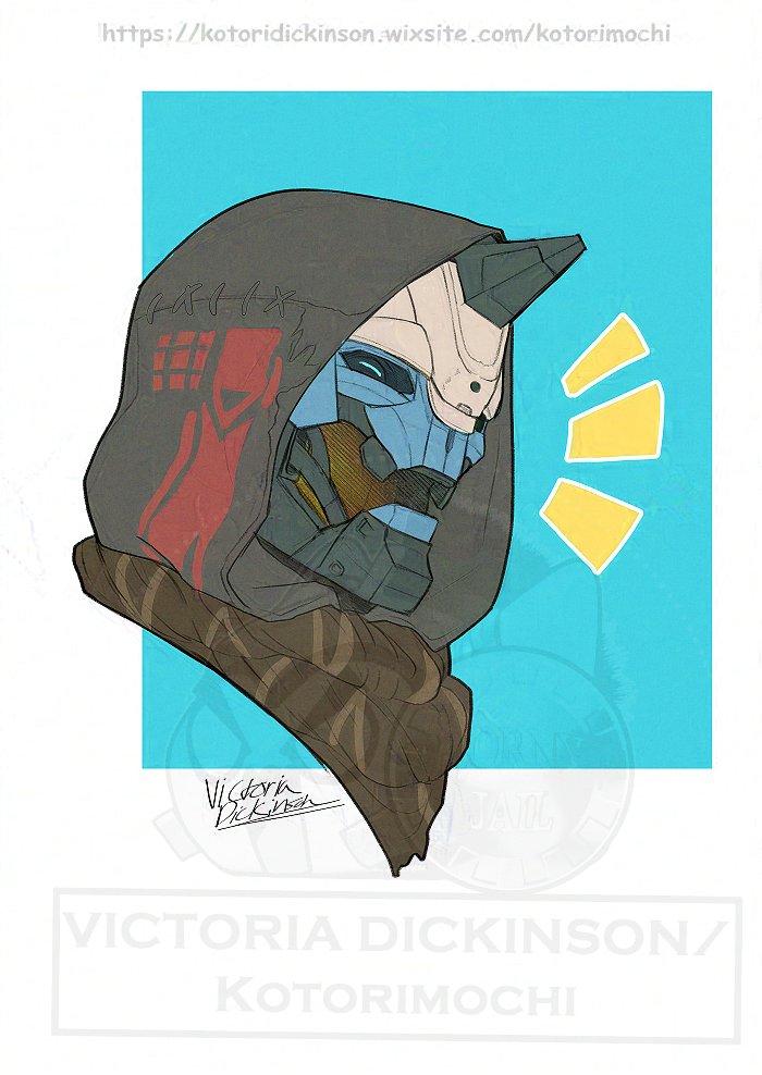 Day 6 of drawing Cayde-6! This is almost an hour late but hey, I did try to make this one fast. Since I didn't have much time for this one, I just went with a headshot of him laughing XD #art #Destiny #destiny2 #digitalart #artist #robot #cayde #fanart