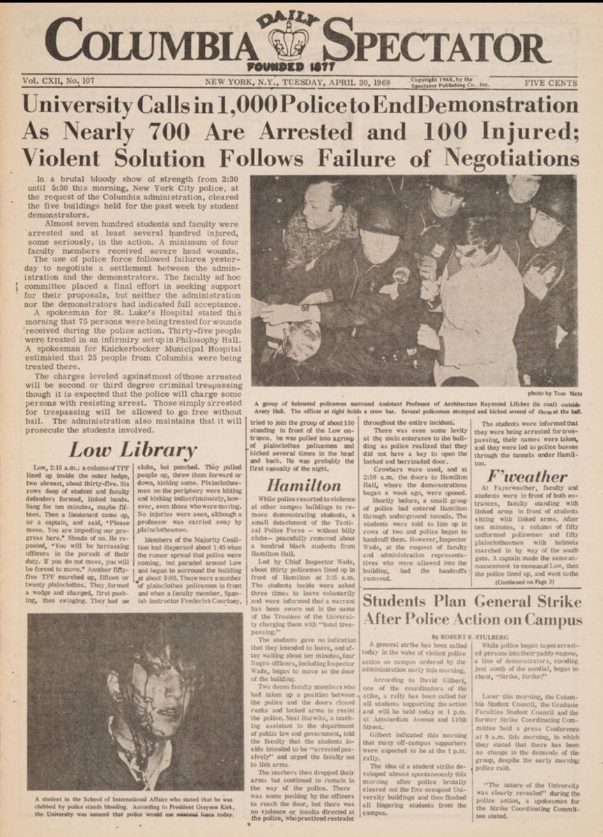 History repeats itself - April 30, 1968