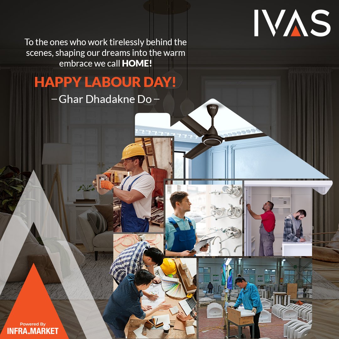 Here's to the unsung heroes who make our world better, one day at a time. Let's celebrate their invaluable contributions that make our homes and hearts beat with pride! 🛠️❤️

#IVASHomes #NationalLabourDay #InspiringHomeEvolution #Stylish #Premium