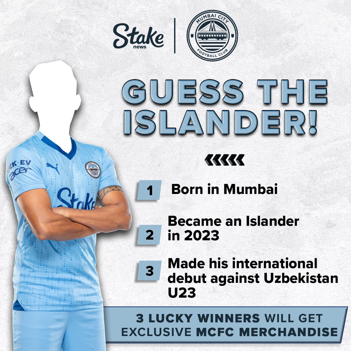 As #MCFC flies to #Kolkata for the highly anticipated #ISLFinal, here's your chance to win some exclusive merchandise 👕 All you need to do is 𝑮𝒖𝒆𝒔𝒔 𝑻𝒉𝒆 𝑰𝒔𝒍𝒂𝒏𝒅𝒆𝒓 and follow @stakenewsindia 🩵 Contest closes on Friday, 03rd May #MBSGMCFC #AamchiCity…