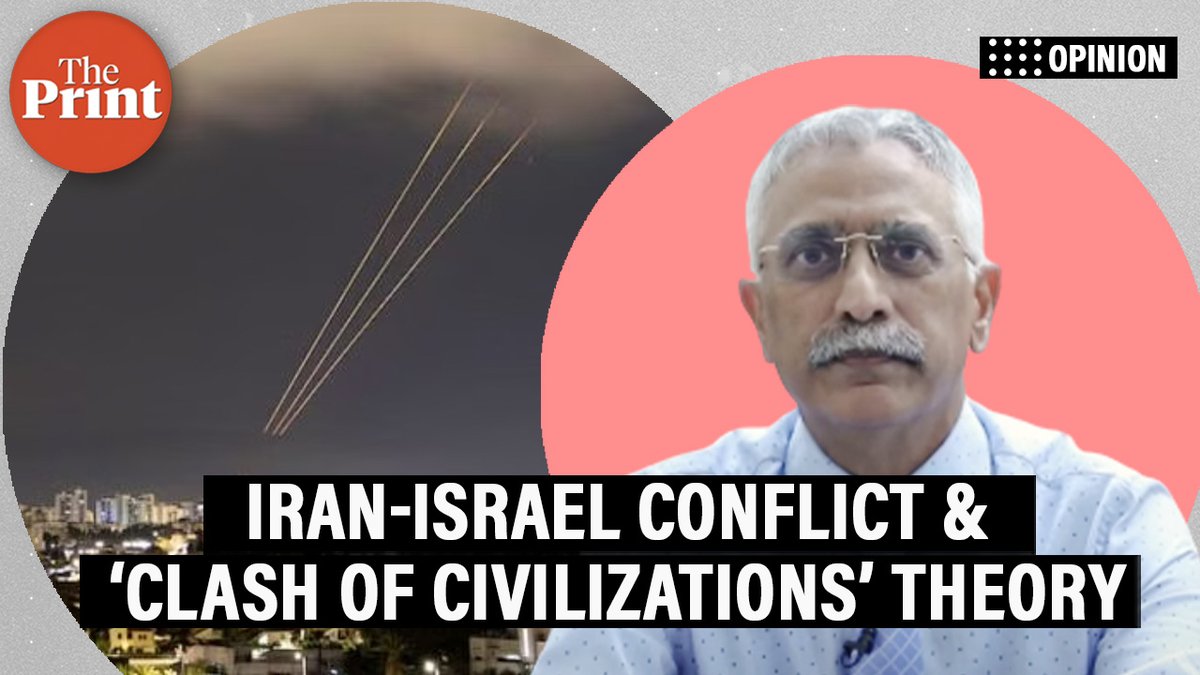 ‘Clash of Civilizations theory being put to test today. See Iran-Israel conflict': Former Indian Army Chief General M.M. Naravane (Retd) @ManojNaravane explains in #ThePrintVideo 

youtu.be/8tqg8kH1CAA