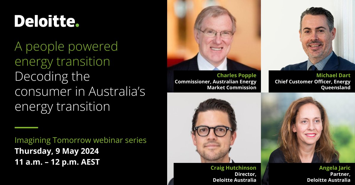 Don’t miss out on insightful conversations with experts, discussing consumers' shifting consumption behaviours and potential solutions to addressing #consumer needs during #EnergyTransition. Register for the webinar: deloi.tt/3Qmnxv9