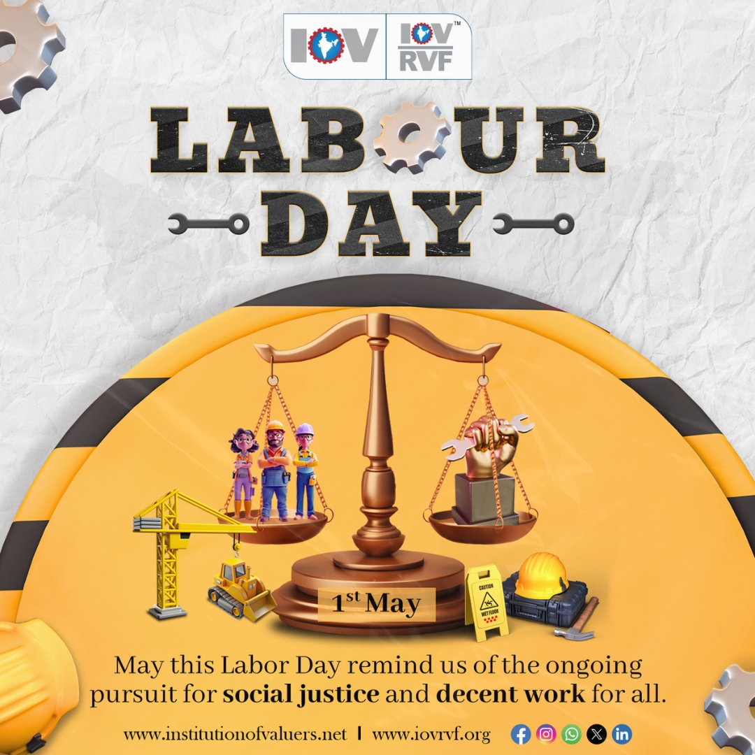 Let's pay tribute to the contributions, workers have made through their talents and efforts in building the foundation of our society #labourday #LabourDay2024 #happylabourday #InternationalWorkersDay #workersday #mayday #InternationalLabourDay #IOVRVF #IOV #institutionofvaluers