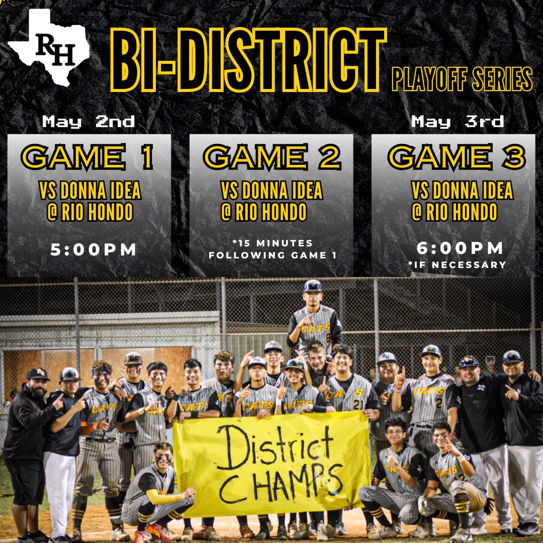 Rio Hondo Baseball (@RHbaseballFAITH) on Twitter photo 2024-05-01 04:44:06