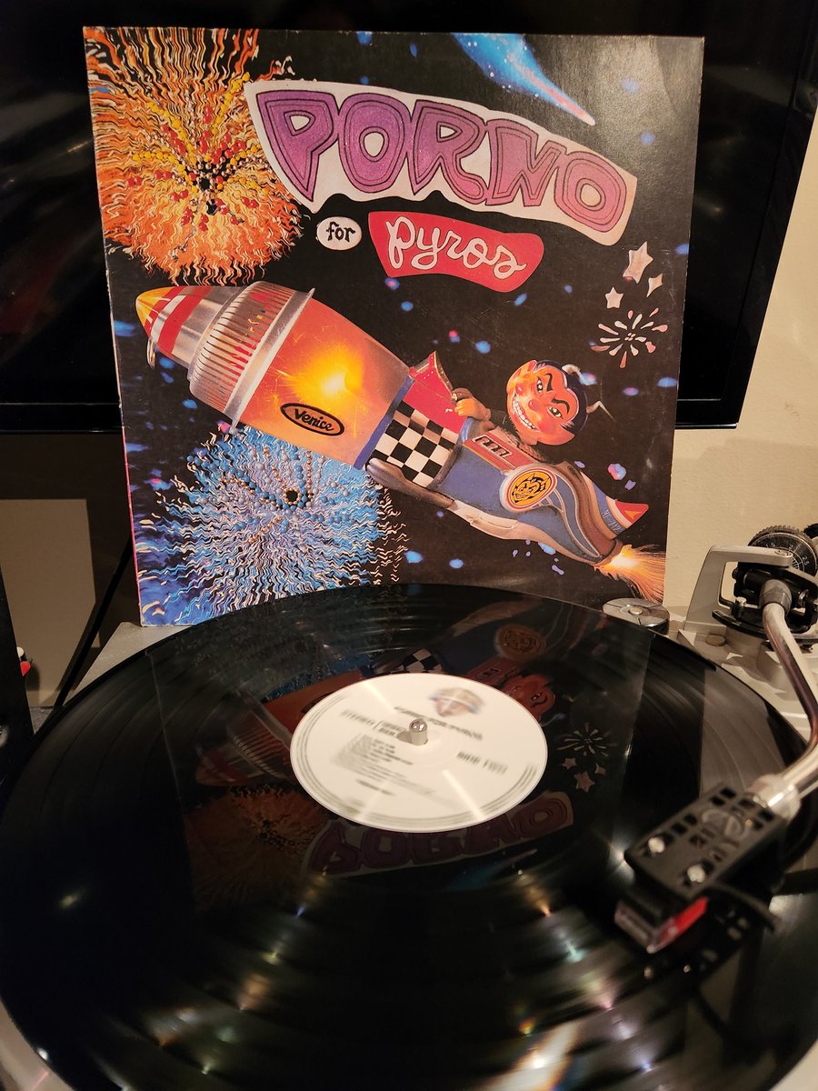 #NowPlaying Porno For Pyros self titled debut album. I wasn't sure what to expect after Jane's broke up but this album is dark and very interesting with Caribbean type drums. Original EU press. #PornoForPyros #Pets #Packin25 #BlackGirlfriend #vinylrecords