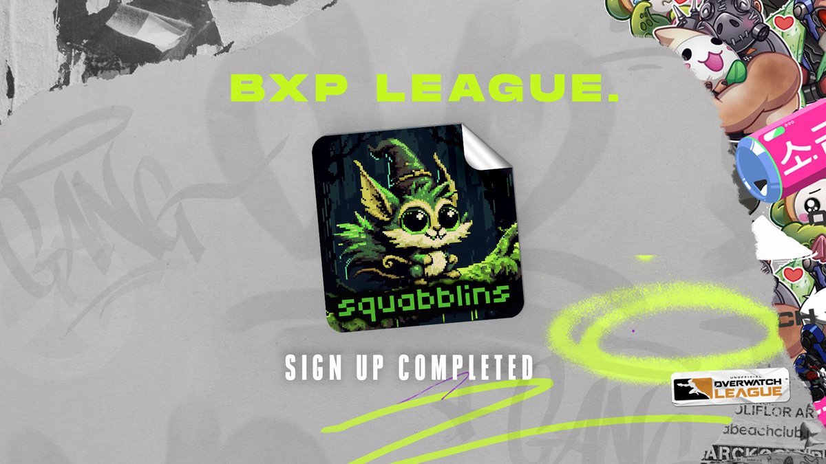 BXPLeague's tweet photo. Welcome to the BXP League : Squabblins https://t.co/LssKTQsBEE