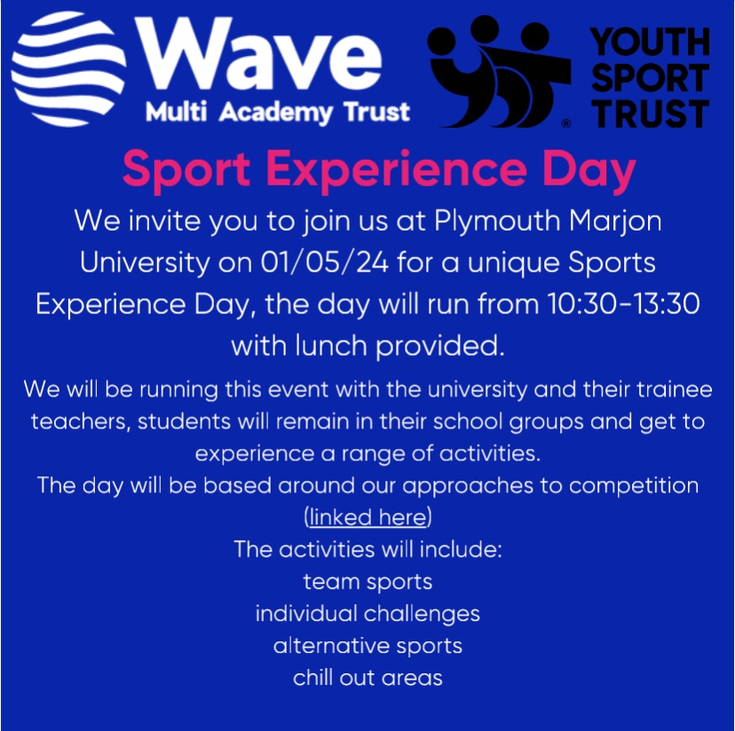 Lucy Holloway- Wave AP -Curriculum Matters... (@lucyhollowaylh) on Twitter photo It’s happening today!! Thanks to Sam & staff at Wave and Katie at YST, and of course
<a href="/marjonuni/">Plymouth Marjon University</a>
student teachers and hosts. So much learning all round. Here’s to a great day! It’s happening today!! Thanks to Sam & staff at Wave and Katie at YST, and of course
<a href="/marjonuni/">Plymouth Marjon University</a>
student teachers and hosts. So much learning all round. Here’s to a great day!