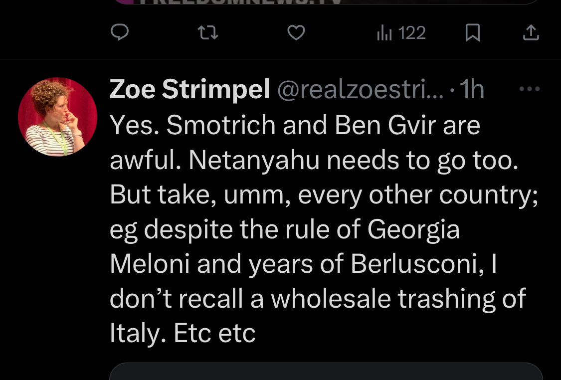 When was Italy an apartheid state? Did I miss Italy illegally occupying Switzerland? Berlusconi sure kept that mass bombing of San Marino quiet. Zionism makes you stupid.