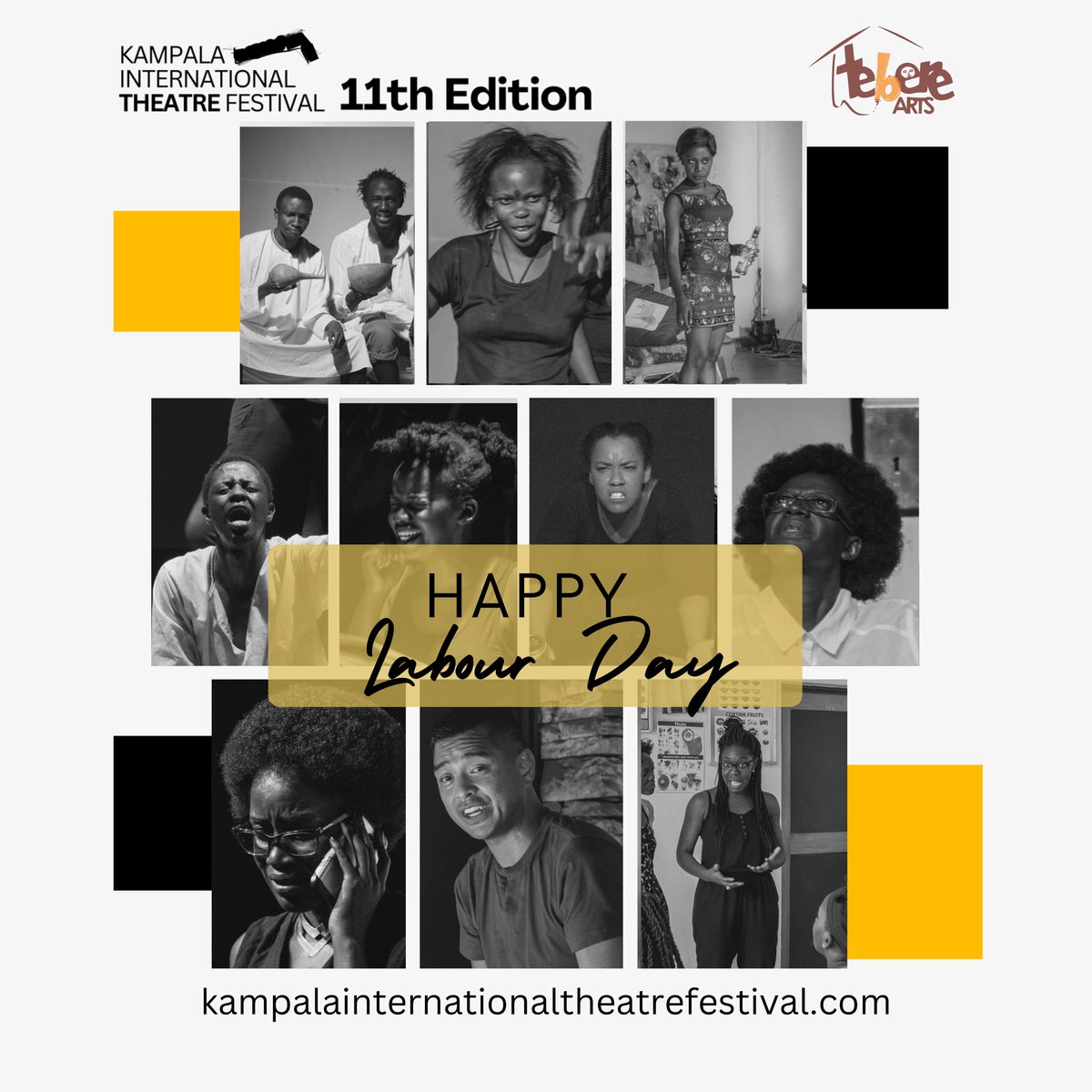 Today is Labour Day, and let's not forget: artists are workers too! We celebrate the countless artists who have graced the stage over the past decade at the Kampala International Theatre Festival. Can you guess which KITF edition is featured in all the pictures below?