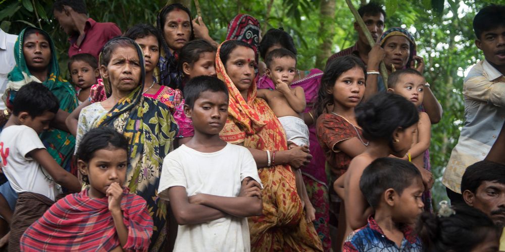 A voice for Hindu community:
 
Hindus from Boli Bazaar fleeing to Bangladesh for safety from the military and Arakan Army. AA forces them into recruitment, a crime against humanity. Communities must not be used as a shield. #BoliBazaar  #ArakanArmy #HumanRightsViolations.