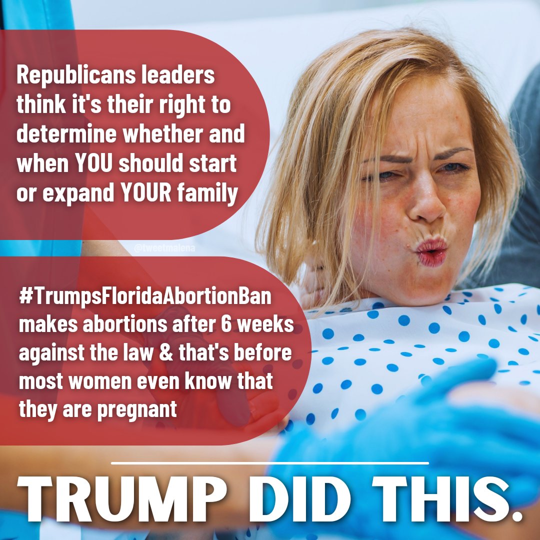 @axidentaliberal It's insane that Republicans think that they can get away with putting women's lives at risk! #TrumpsFloridaAbortionBan