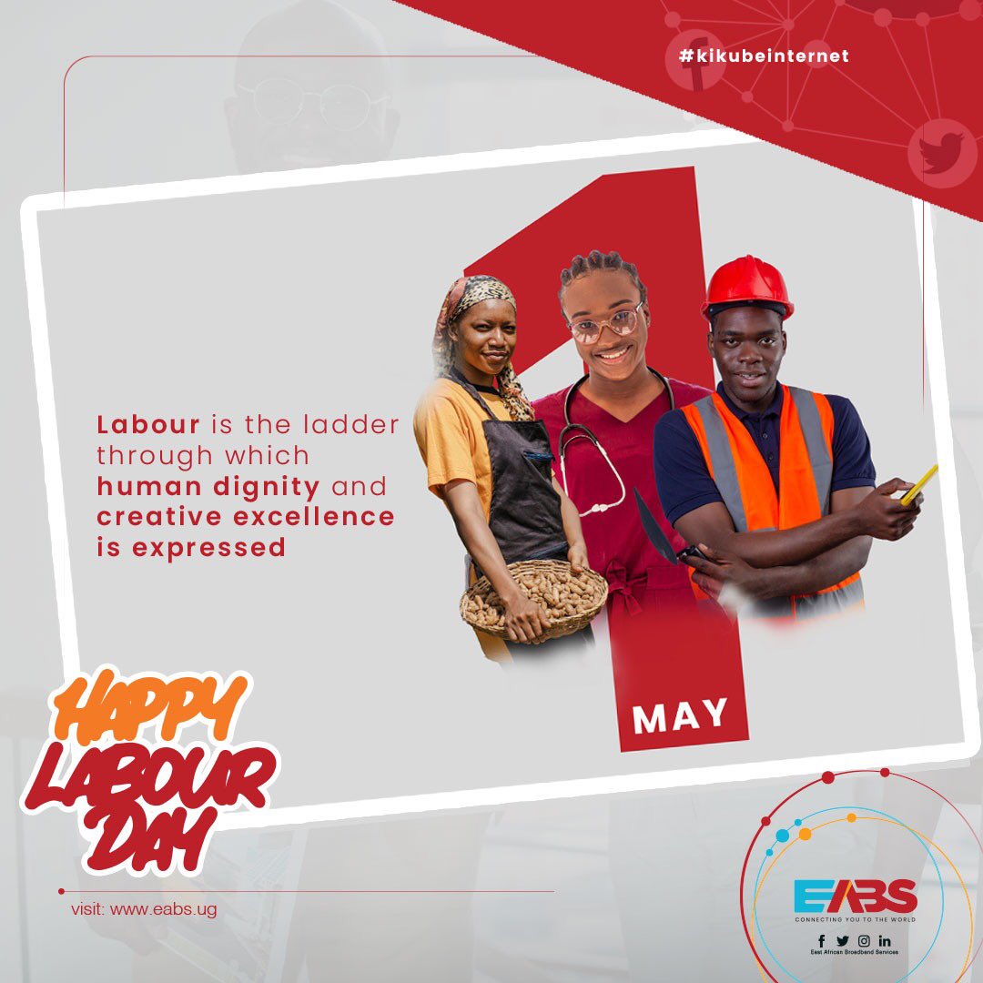 To the workers of every field! The world runs on your contributions and you all deserve respect, recognition, and a day to relax. We hope you have a great one. Happy Labour Day. 📍 location Ntinda Complex Contact us on 0705355443 / 0393216362 #labourday #AnitaAmong #namboole