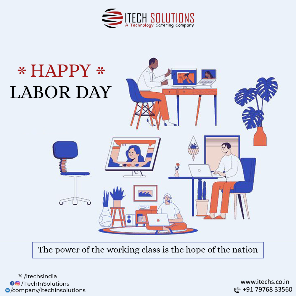 The power of the working class is the hope of the nation.
Happy Labour Day! 
itechs.co.in
mail: hr@itechs.co.in
Mob: +91 7976833560
#LaborDay #MajdoorDiwas #itechsolutions #india #appdevelopment #softwaredevelopmentbikaner #androiddevelopment #iphone #webdevelopment