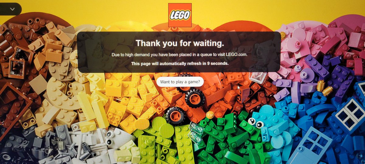 A complete lack of formatting at the <a href="/LEGO_Group/">LEGO</a> site reminds me of my early days online. Waiting isn't fun, but this page load failure is wonderfully nostalgic.

Happy early Star Wars day, folks!

(A quick F5 made it look a bit "better")