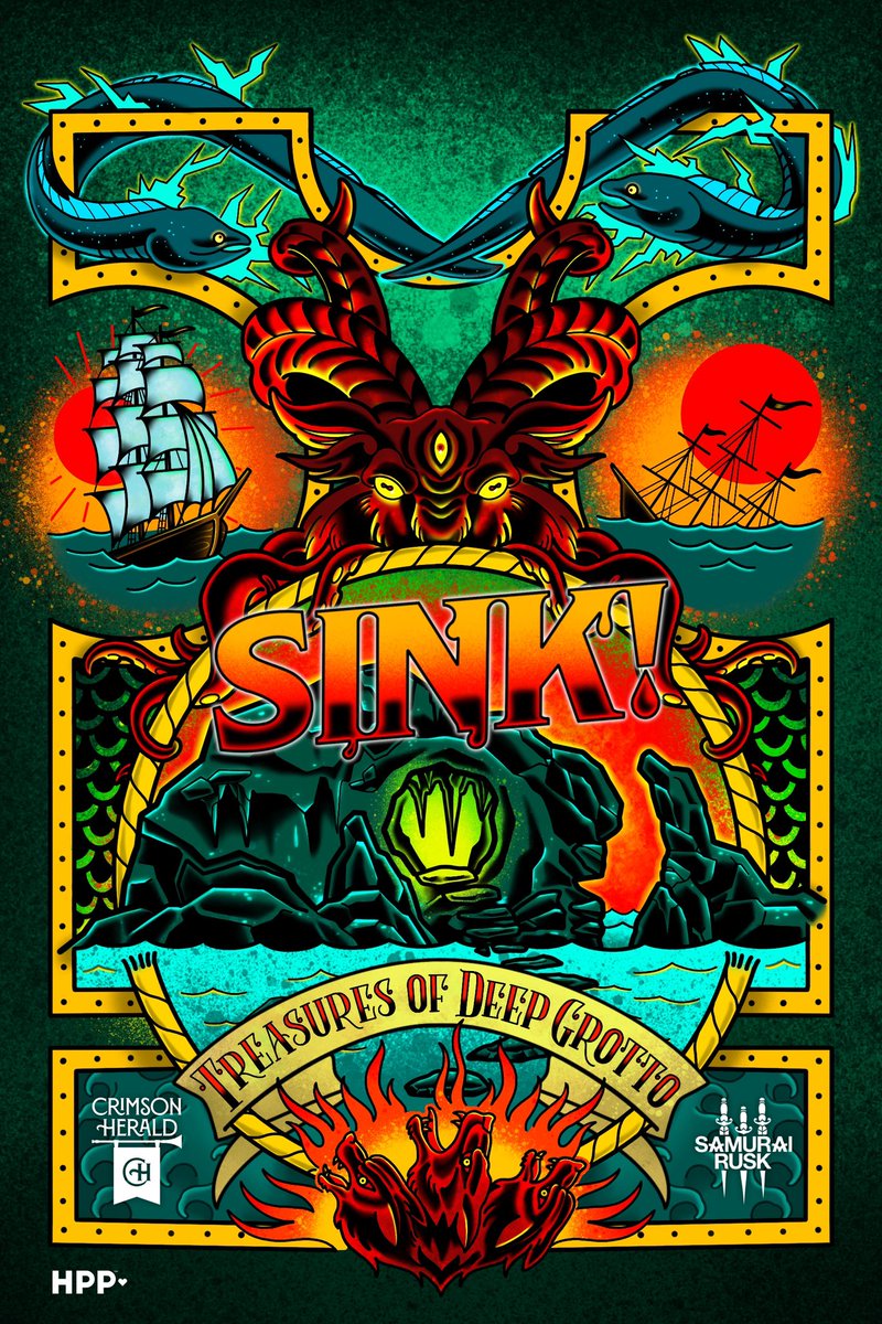 But in all honesty, it’s probably this right now. I’m so stoked on the art for this project. You won’t be able to get me to shut up about SINK! this year. Am I right, @johnnystantoniv @RickEsquivias @CrimsonHeraldGm? 🏴‍☠️