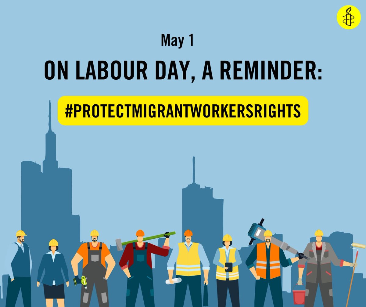 Every year, millions of Nepalis leave the country on labour permits to work across the world -- often in harsh workplace and climatic conditions. Their rights must be protected. #migrantrightsarehumanrights #ProtectMigrantWorkers #LabourDay2024
