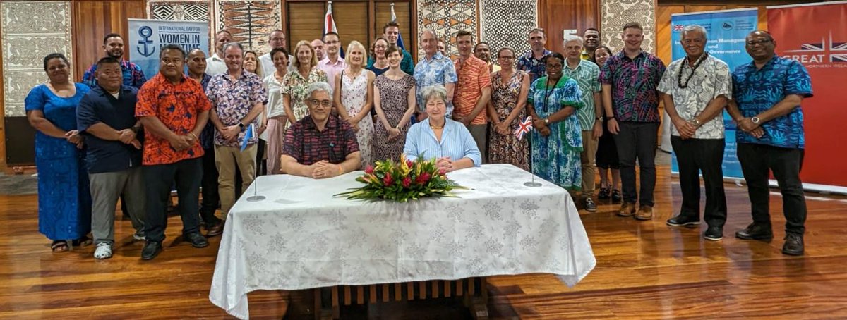 The 🇬🇧 is investing £2.4m in maritime safety and security across the Pacific, which will include support to 🇫🇯 🇹🇴 🇵🇬 🇸🇧 🇼🇸 and 🇻🇺. Funding will be used for: ✅ Ocean Management ✅ Maritime Boundaries ✅ Maritime Transport ✅ Port Security ✅ Empowering Women in Maritime.