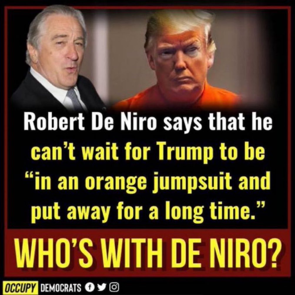 I agree with Robert De Niro! Do you?