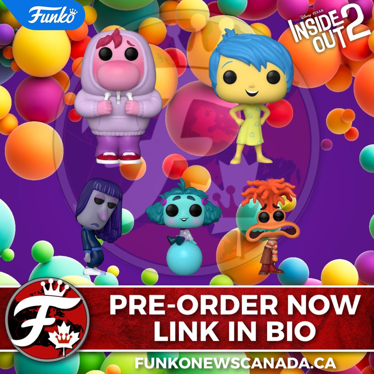 Coming Soon to Your Local Funko Retailer:

Funko Pop! Disney: Pixar’s Inside Out 2

Amazon CA:
amzn.to/3JHktpv

Amazon US:
amzn.to/3wee3v6

Note: Pictures will update once loaded 
 
#nerdlife #vinylfigures #funkocommunity #funkocollector #toycommunity