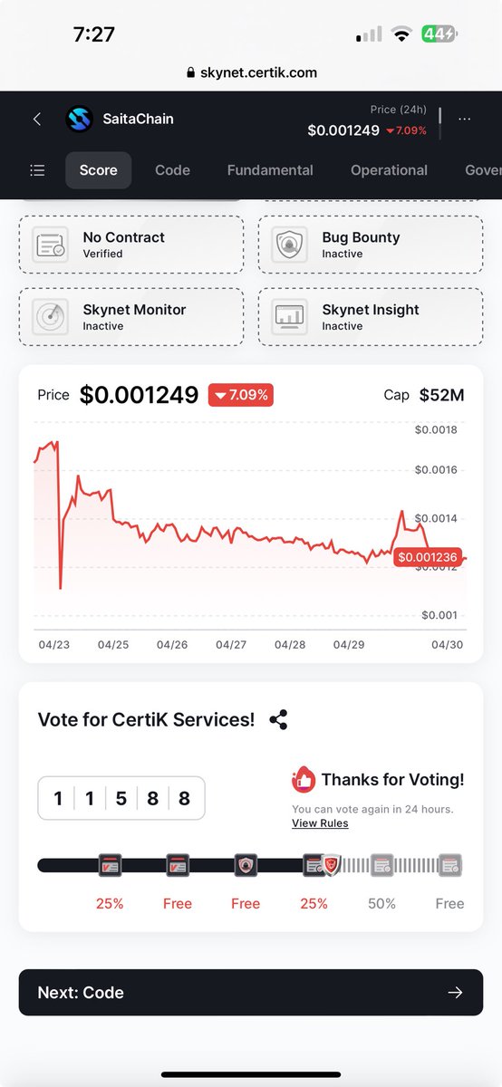 Still doing my part! 🦾 SaitaChain #CertiK #LayerZeroBlockChain