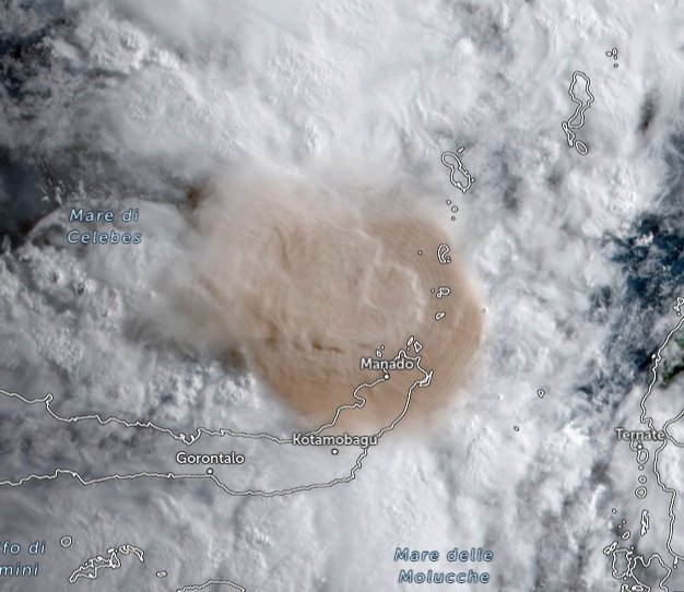 Volcanic Cloud of #Ruang #volcano #eruption, Indonesia (VEI 4-5) top of cloud -90°C: @USGSVolcanoes @EtnaLive @etnaboris @volcanodiscover @AIVulcan @INGVvulcani @DlrSo2 @simoncarn @trecarte @PlatformAdam @airesEO @ESA_EO @INGVvulcani @ingv_president @hphtlab @annamaria_84 @NatGeo